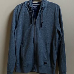 DKNY MENS FULL ZIP HOODIE SWEATSHIRT/ COLOR CHARCOAL GRAY/SIZE M/ 4278